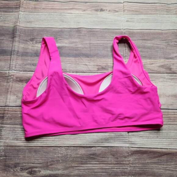 ⭐️ Pink Barbiecore Tank Crop Bikini Swim Top - Picture 5 of 10